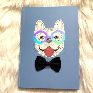 New blue Frenchie French Bulldog journal notebook